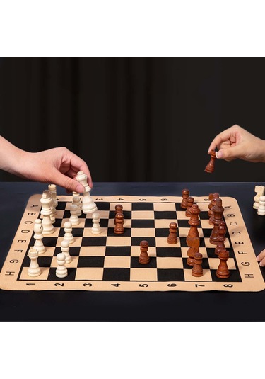 Dolıty Taşınabilir Satranç Seti Masa Oyunu Eğlence 15 Oyuncak