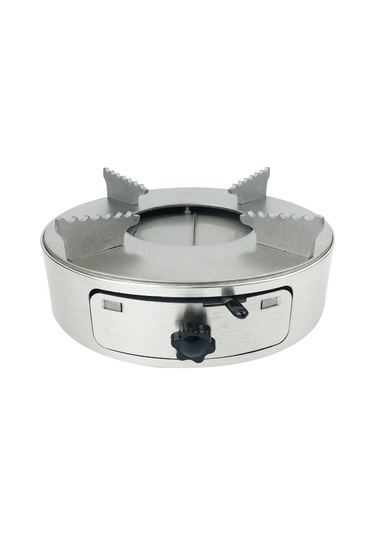 Kosona Kampanya Alkollü Ocak, Alüminyum Malzeme, Çekmeli Yakıt Kapak, Ateş Gücü Ayarlayıcı, Dış Mekan Kamp Fişi Piknik İçin Gümüş