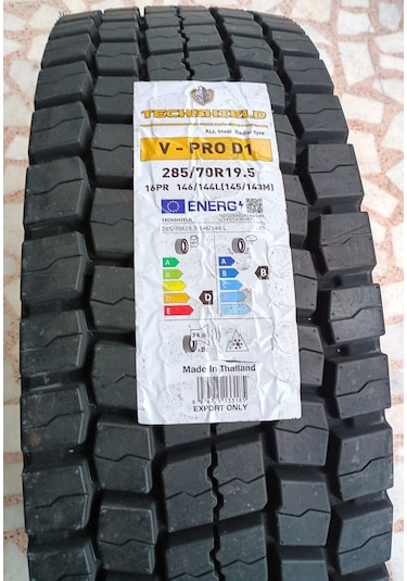 285/70 R19.5 146l16pr Vpro D1 Çeker M+s Techshıeld, 2025 Tayland Üretim