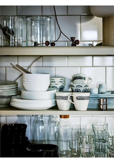 Ikea 24 Parça Oftast Yemek Takımı Meridyendukkan Beyaz Renk Modern Klasik Set Temperli Cam,