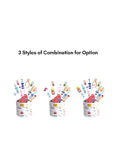 Teltree Ahşap Çocuklar İçin Tıp Oyuncak Seti - Dinleyici, Diş Modeli, Fırça, Macun Ve Diş Bakımı Araçlarıyla Rol Yapma Oyunu, Saklama Kova İçerir