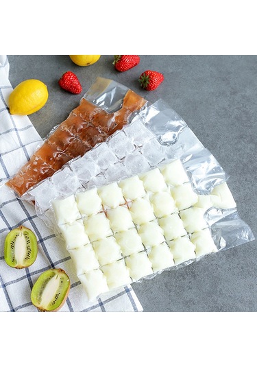 Lemestar 10 Adet Tek Kullandım Dondurma Poşeti - Pe Malzeme, Otomatik Kapaklı Buzluk, Soğutma Ve Nakliye İçin Soğuk Saklama Çantası Çok Renkli