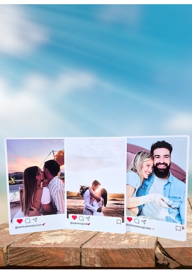 Instagram Postu Tasarımlı Kişiye Özel Fotoğraf Baskısı 10 Adet 10 15 Cm