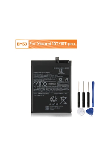 Xiaomi Uyumlu Mi 10T / Mi 10T Pro Batarya Pil BM53 + Tamir Seti