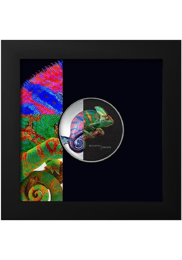 AgaKulche Bukalemun 2023 1 Ons Gümüş Sikke Coin