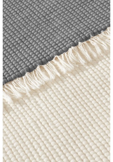 Elart Rubby Müslin Pike Çift Kişilik 210x230 Cm Antrasit Antrasit