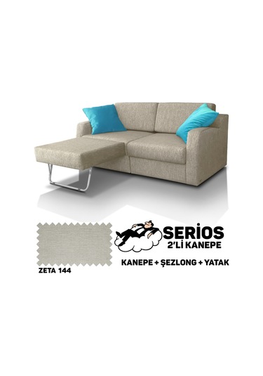 Serios Şezlonglu Yataklı Kanepe - Zeta 144