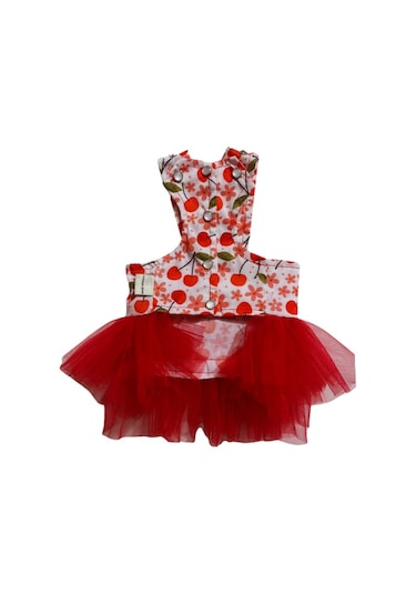 Gedyco Kirazlı Tütülü Küçük Irk Köpek Elbisesi