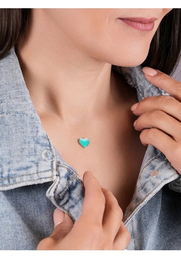 Lucente Balıkçılık İpi Kolye Kalp 925 Ayar Gümüş 387668433 Gümüş