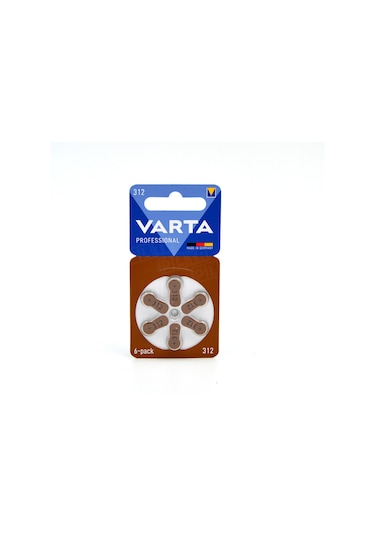 Varta 312 Numara İşitme Cihaz Pili 6 x 10 Adet