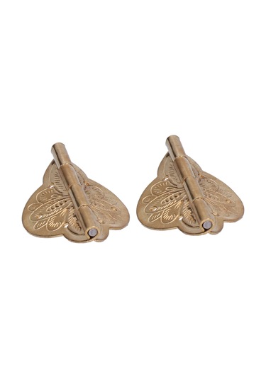 Vkemall Gümüş Renkli Bakır Matkaplı Mühürlü, 5 Cm Boyunda, 2 Adet Paketli, Ahşap Kutular Ve Mücevher Kutuları İçin Dayanıklı Kapak Menteşesi Diğer