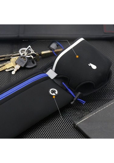 Fosenze Erkek Kadın Unisex Su Geçirmez Spor Bel Çantası, Koşu Bisiklet Maraton İçin Telefon Kart Su Şişesi Bölmeli Orta Boy Turuncu Çok Renkli