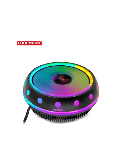 Coolmoon Ufo Cpu İşlemci Fanı Rgb Intel/Amd Tam Uyumluluk