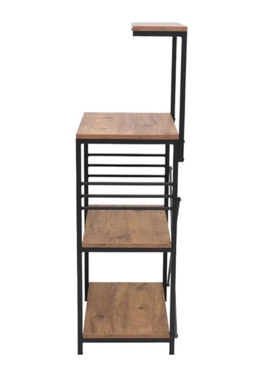 Çok Amaçlı Mutfak Rafı 134x60x40 Cm Siyah