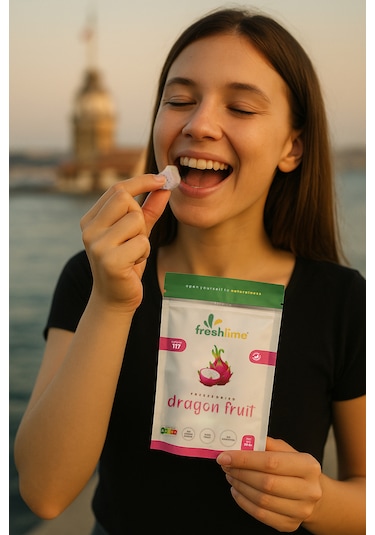 Freshlime Ejder Meyvesi Kuru Meyve Cipsi Dondurularak Kurutulmuş Freeze 30 G