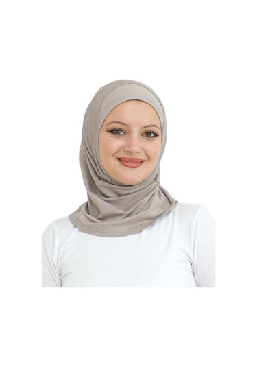 Spor Başörtüsü Kadın Hazır Giyim Türban Viskon Eşarp Şal - Açık Vizon Açık Vizon