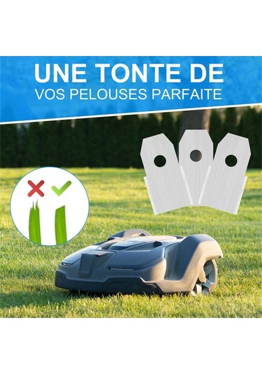 Dancemonkey Yedek Paslanmaz Çelik Biçme Bıçakları, Husqvarna Gümüş 35x18mm 30 Uw, Adet