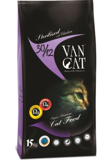 VanCat Sterilised Tavuklu Kısırlaştırılmış Yetişkin Kedi Maması 15 KG