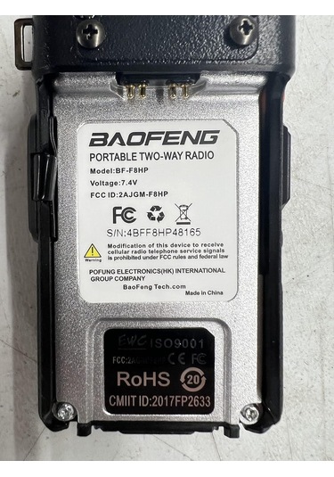Valkyrie Baofeng BF-F8HP Dual Band 8 W Profesyonel El Telsizi - 3. Nesil Uv-5r
