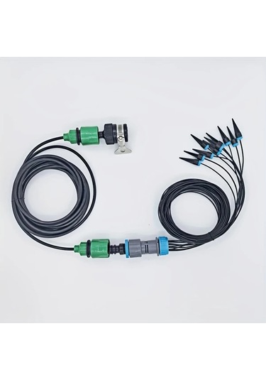 Elmpaly Yeni Uzatma Hortumlu 10 Başlıklı Damla Sulama Seti Bahçe Sulama Sistemi