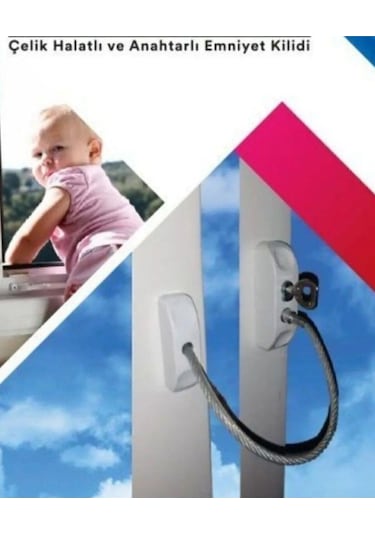 Çelik Halatlı Anahtarlı Pimapen Kilidi