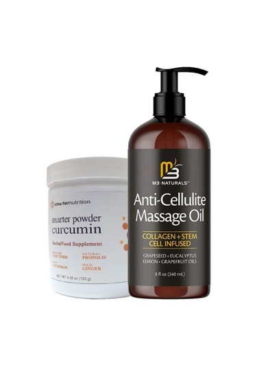 Selülitlere Son Anti Selülit Masaj Yağı Anti-cellulite240 Ml + Smarter Curcumin Göbek Basen 130 G