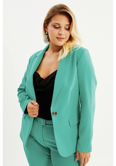 Astarlı Blazer Ceket-yeşil Yeşil