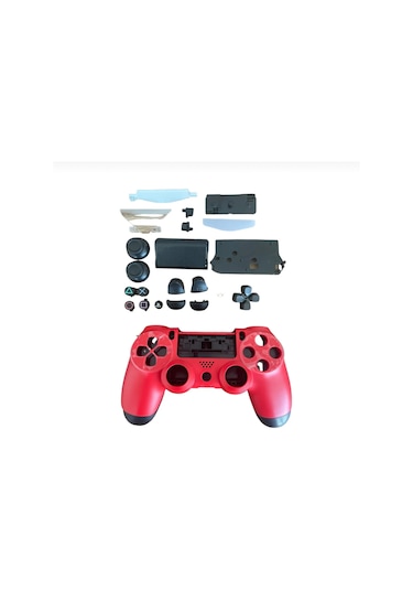 Ps4 Uyumlu Kasa Joystick V1 Full Kasa Tuş Takımı Kırmızı