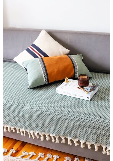 Yıldız Küçük Çekyat Örtüsü Yeşil 115x200 Cm Yeşil