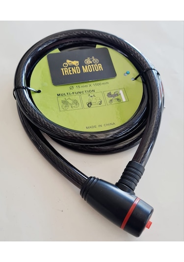 Bisiklet Kilit 15MM Kalınlık - 150 CM Uzunluk