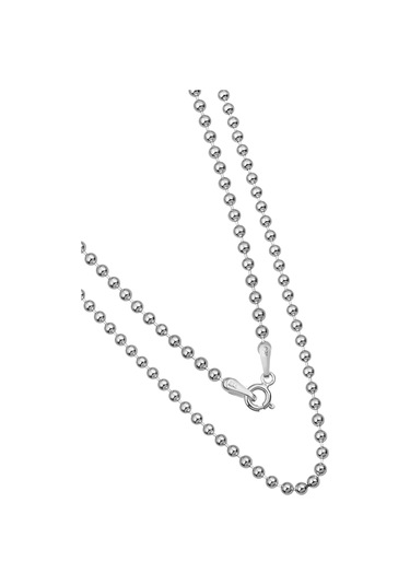 925 Ayar Gümüş Unisex Tırnak Makası Model Gümüş Top Zincir 2,5 Mm