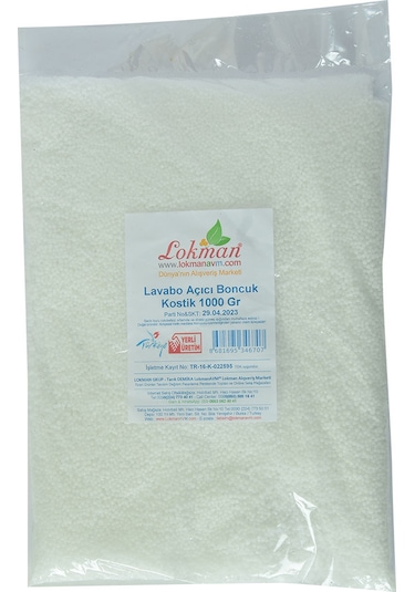 Lokman Avm Lavabo Açıcı Boncuk Kostik 1 KG