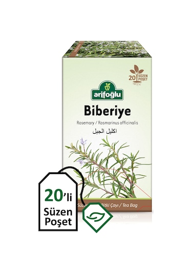 Arifoğlu Biberiye Bitki Süzen Poşet Çay 20'li