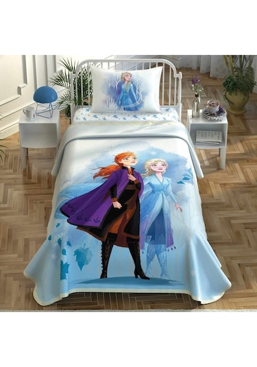 Taç Frozen 2 Sisters Tek Kişilik Pike Takımı 120X200