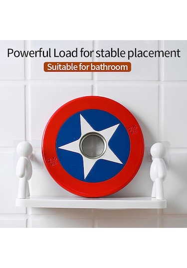 Dekoratif Mutfak Rafı Baharatlık Kendinden Yapışkanlı Raf Çöp Adam Mutfak Düzenleyici Çok Renkli