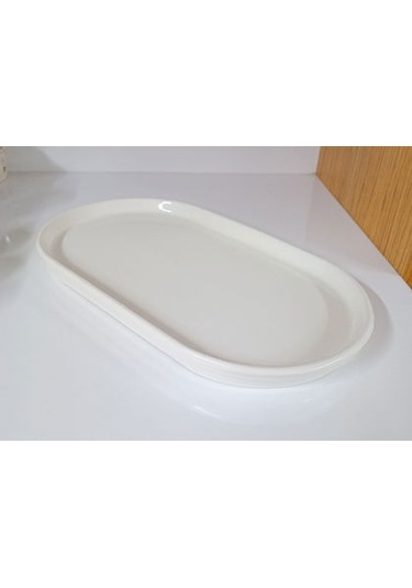 Konak Züccaciye Seramik Sunumluk Step 27x15 B.boy Beyaz