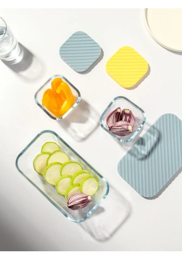 Daniks Cam Kapaklı Fırın Kalıpları Seti 1.4, 0.35 195822289 Gri