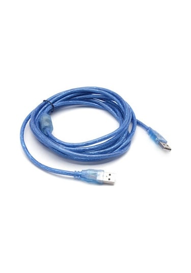 5M Metre Usb Uzatma Kablosu Mavi Filtreli - Gerçek Usb 2.0