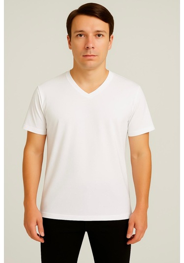 Axxel Erkek Beyaz Kısa Kollu-d804 Beyaz