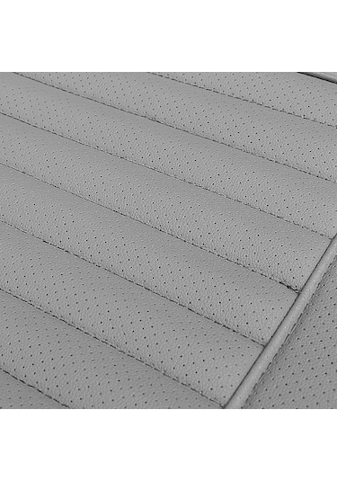 Ranyeek Gri Bambu Kömürlü Otomobil Arka Koltuk Minderi - Su Geçirmez Pu Deri, Nem Ve Isı Kontrolü, Tüm Araçlara Uygun, Yıkama Kolay