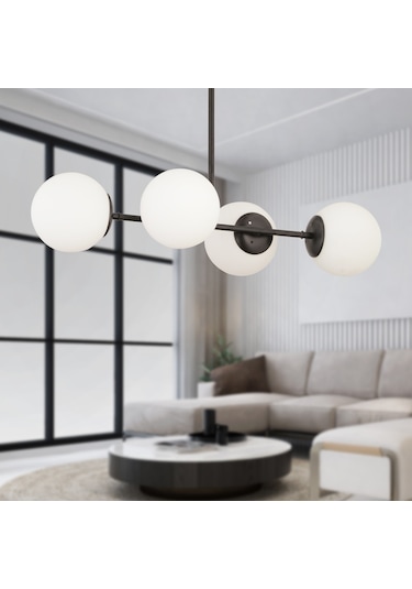 Apliqa Lema Modern Yemek Masası Üstü Yatak Odası Salon Avize 4'lü