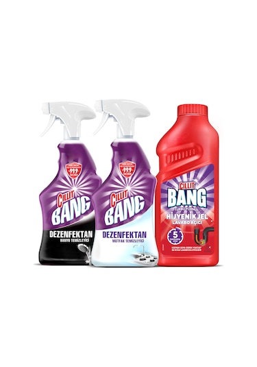 Cillit Bang Turbo Hijyenik Jel Lavabo Açıcı 500 ML + Dezenfektan M