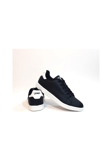 Jump 15306-15307 Siyah-beyaz Düz Taban Rahat Spor Ayakkabı Siyah - Beyaz