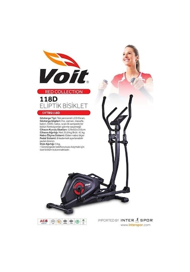 Voit Red Collection 118d Manyetik Eliptik Bisiklet Çok Renkli