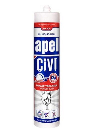 Apel Sıvı Çivi Pu Montaj Kiti, D4 Yapıştırıcı