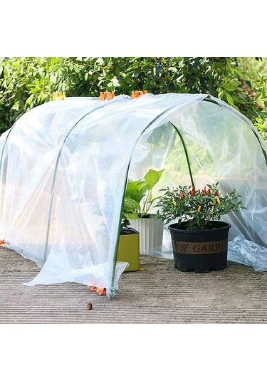 Sones 2 X 10m Şeffaf Bitki Donma Önleyici Film Su Geçirmez Kapak Pencere Sızdırmazlık Filmi Sera Pe Filmi
