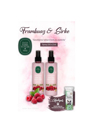 Eyüp Sabri Tuncer Sirke Frambuaz Sprey 2 X 210 Ml Ve Rosıe Makyaj Pamuğu