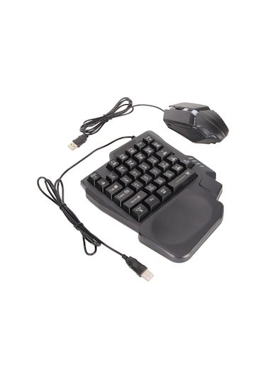 Android Harmony İos 10.0 13.3 İçin Yarım El Oyun Klavyesi Ve Fare Kombinasyonu Kablolu Dönüştürücü