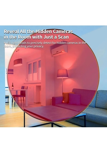 Sones Otel Güvenlik Kamerası Dedektörü Kızılötesi Gözetim Denetçisi Beyaz Beyaz