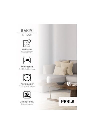 Br Perle Home Daily Series Bej Rengi Kırlent Yastık Kılıfı Bej